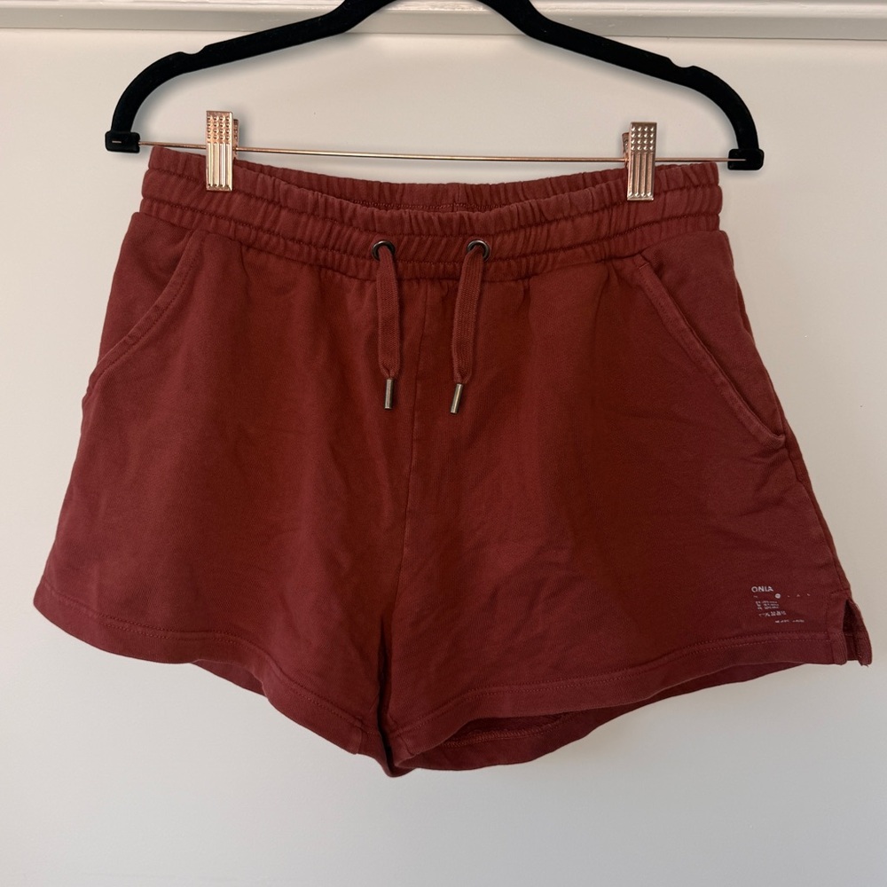 Onia Women's Athletic Shorts - Burgundy